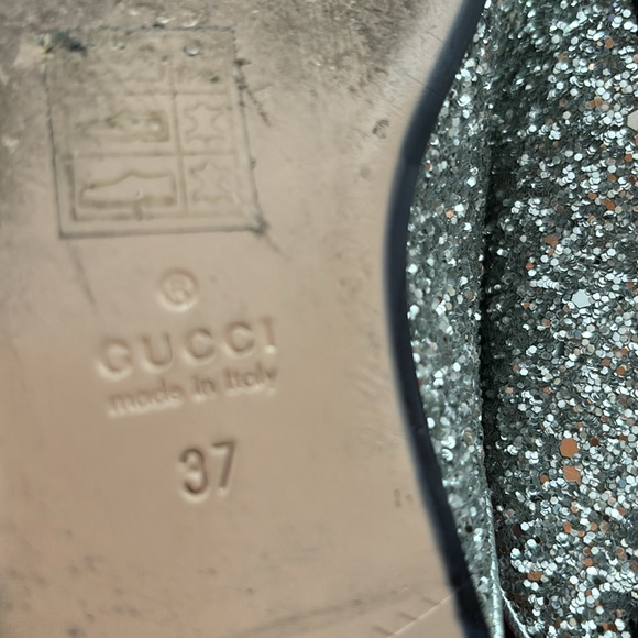 GUCCI Glitter Mules w/ Dustbag - Picture 9 of 12